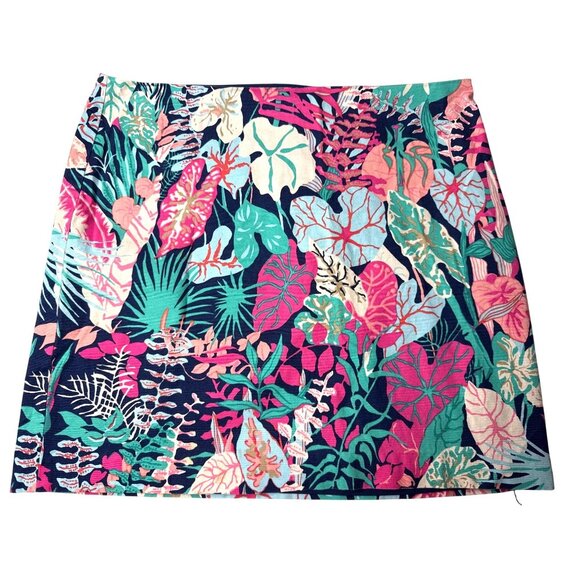 Talbots Womens Tropical Print Skort Cotton & Spandex Blend Size 18 - Picture 1 of 6